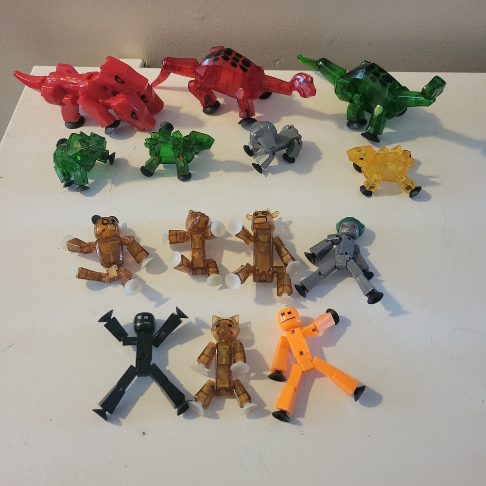 Stikbots Dinosaurs, Animals and figures Set of 14
